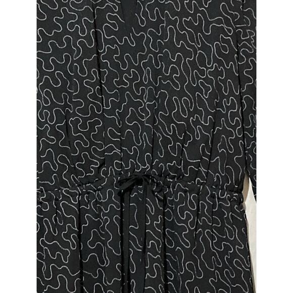 CLUB MONACO Quanni Dress Size L Mini Black White Geometrical Pattern - Picture 5 of 9